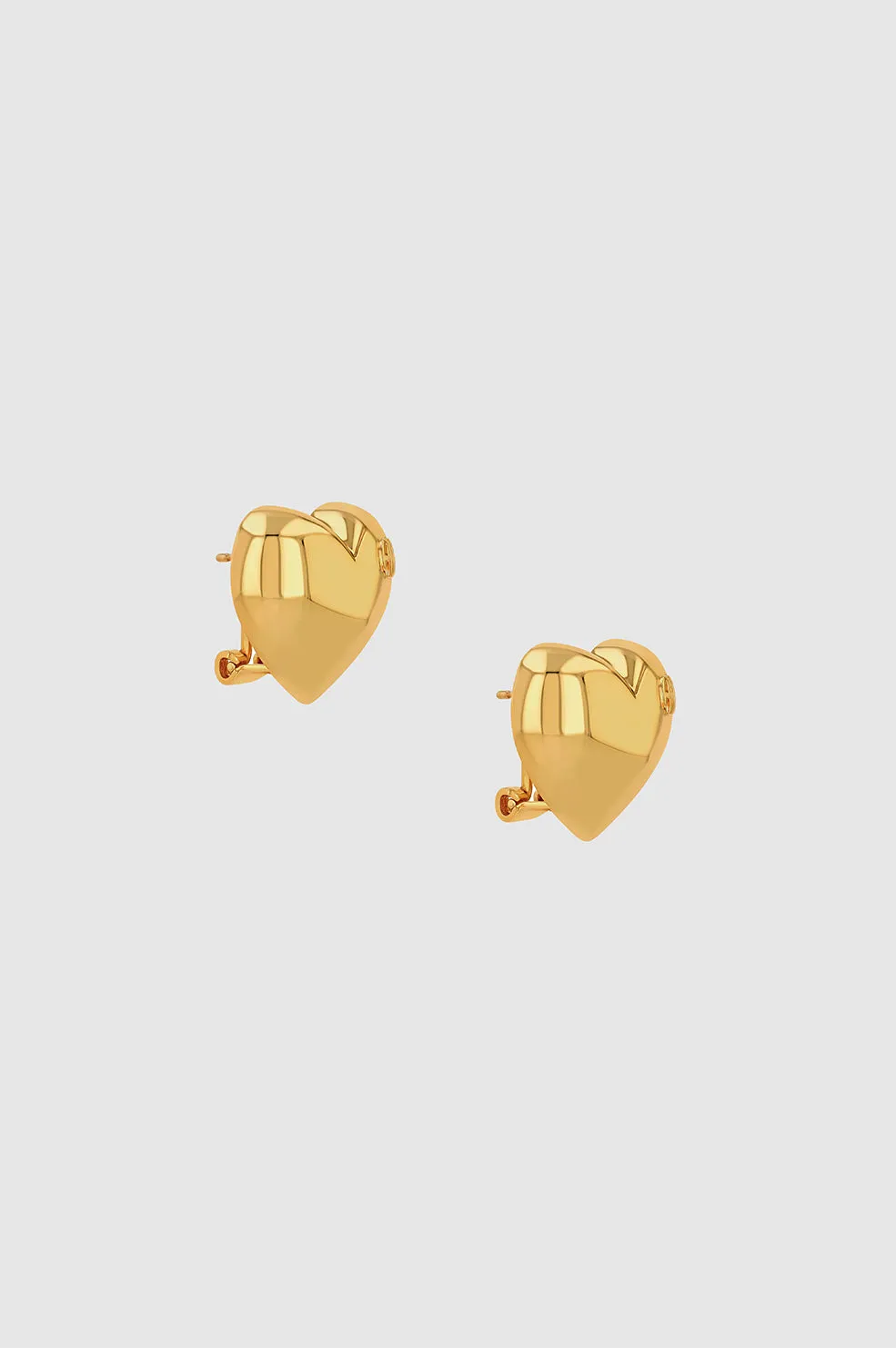 Heart Earrings - Gold
