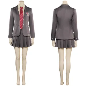 Heartstopper Elle Argent Cosplay Costume Women Uniform Shirt Skirt Outfits Halloween Carnival