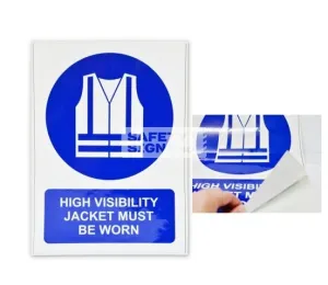 High Visibility Jacket Must Be Worn (M007_VNL)