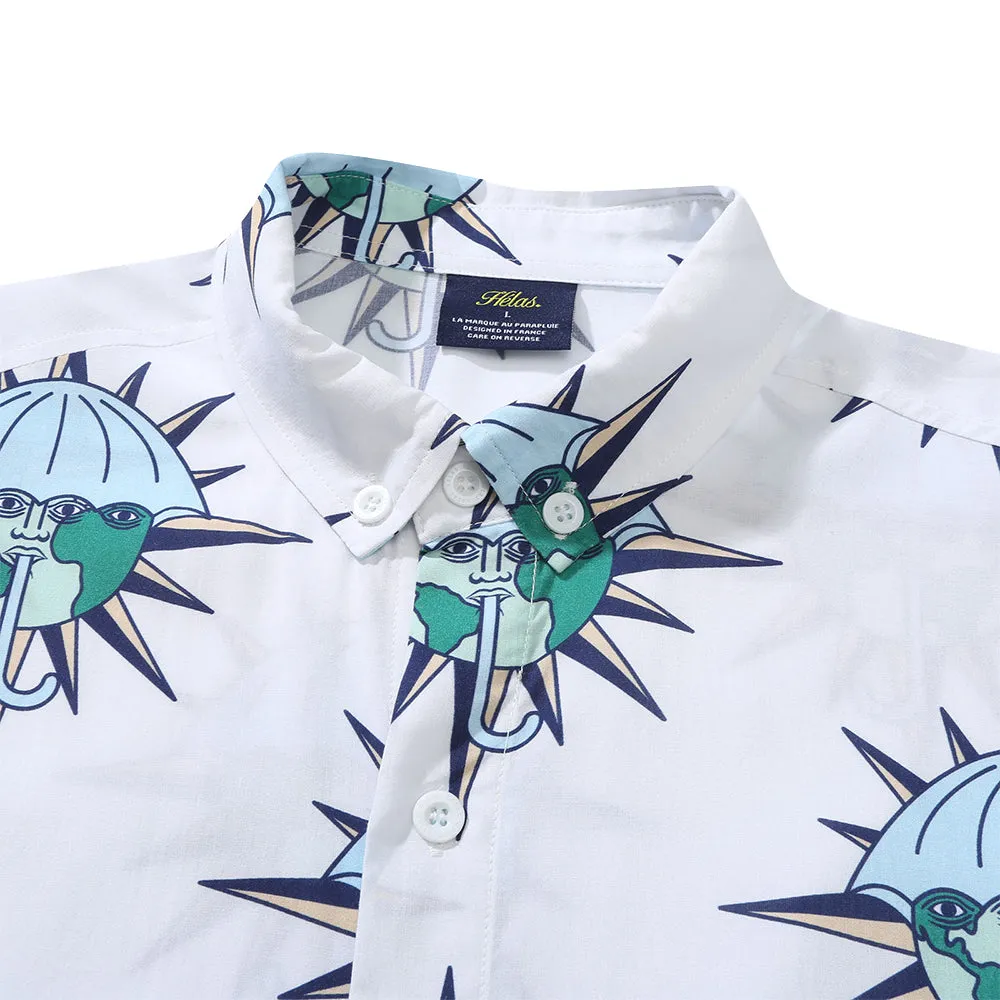 Hélas Toltec Long Sleeve Pyjama Shirt white