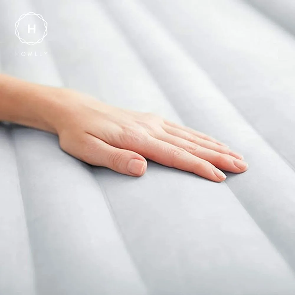 Homlly INTEX Dura-Beam Deluxe Comfort-Plush Mid-Rise Air Inflated Mattress