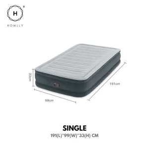 Homlly INTEX Dura-Beam Deluxe Comfort-Plush Mid-Rise Air Inflated Mattress