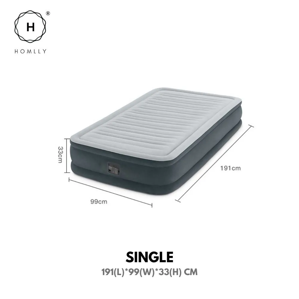 Homlly INTEX Dura-Beam Deluxe Comfort-Plush Mid-Rise Air Inflated Mattress