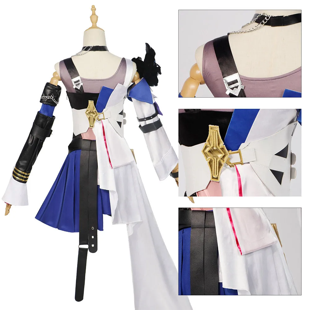 Honkai: Star Rail Serval Landau Cosplay Costume Blue Outfits Halloween Carnival Suit