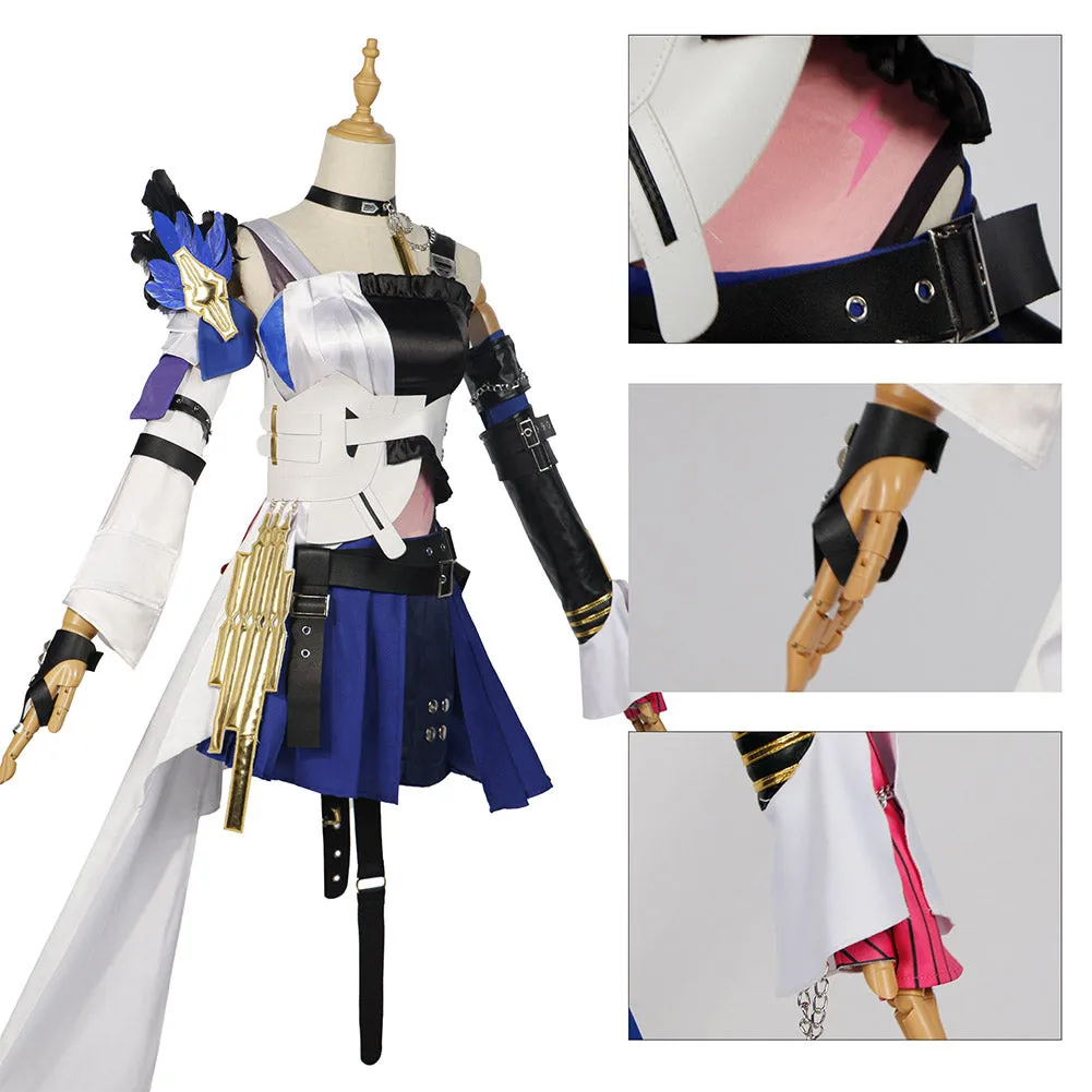 Honkai: Star Rail Serval Landau Cosplay Costume Blue Outfits Halloween Carnival Suit