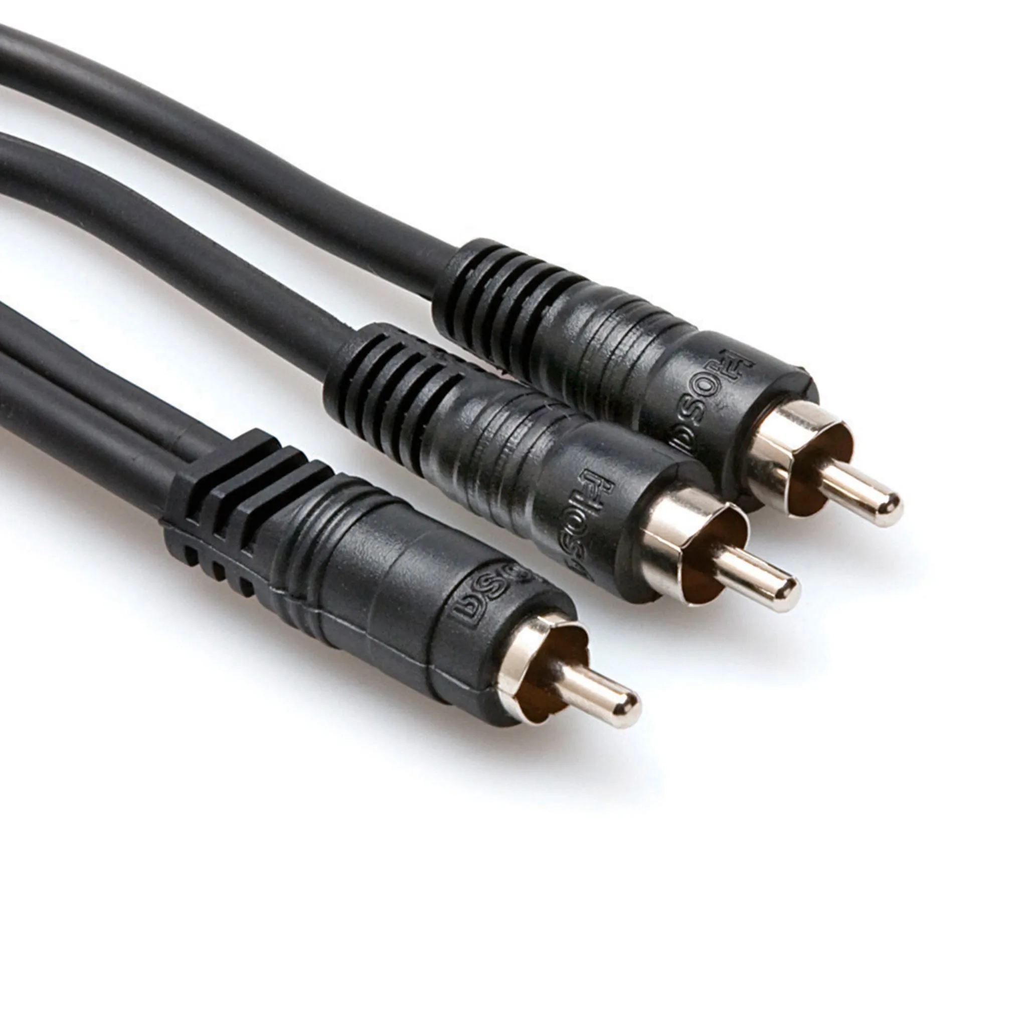 Hosa Y Cable, RCA to Dual RCA, 3 ft