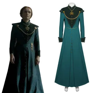 House of the Dragon Alicent Hightower Cosplay Costume Dress Outfits Halloween Carnival Suit