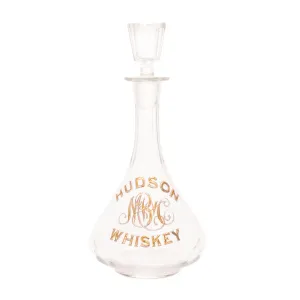 Hudson's Bay Whiskey Glass Decanter