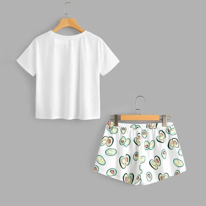 'I AVO CRUSH ON YOU' T-Shirt & Shorts (2 Piece Set)
