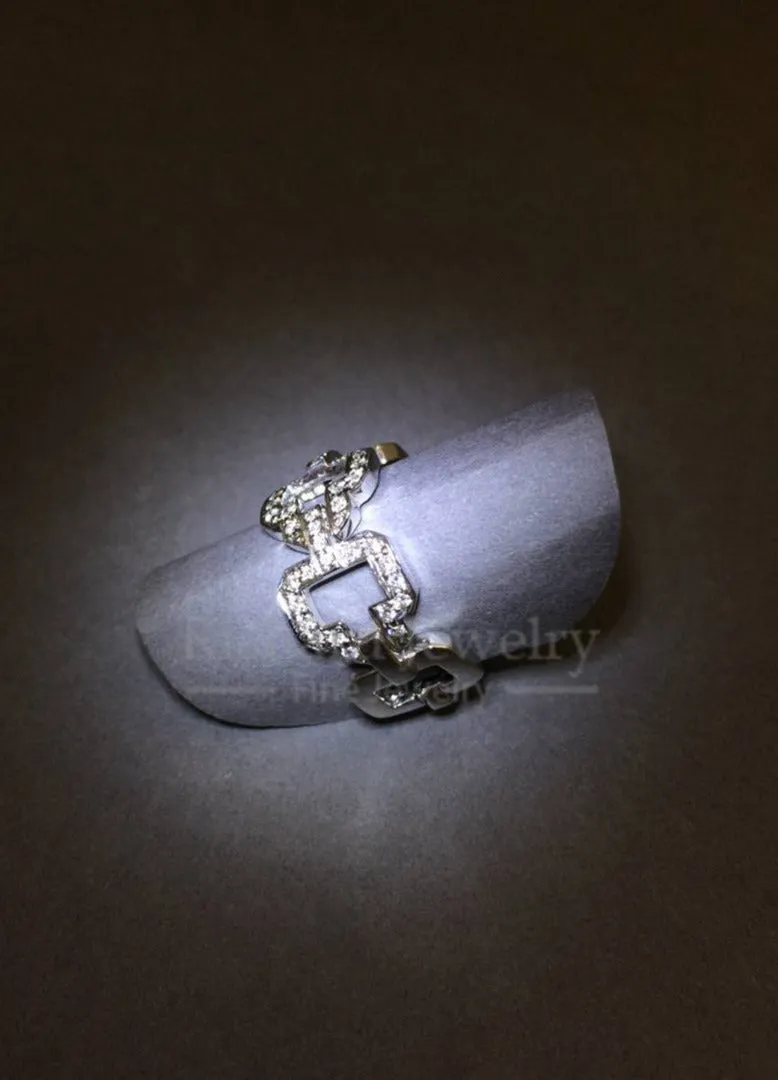 Interlocking Diamond Soft Ring