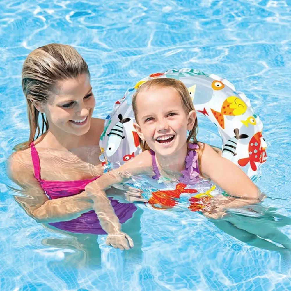 INTEX Lively Print Swim Rings (60cm) - 3 Styles