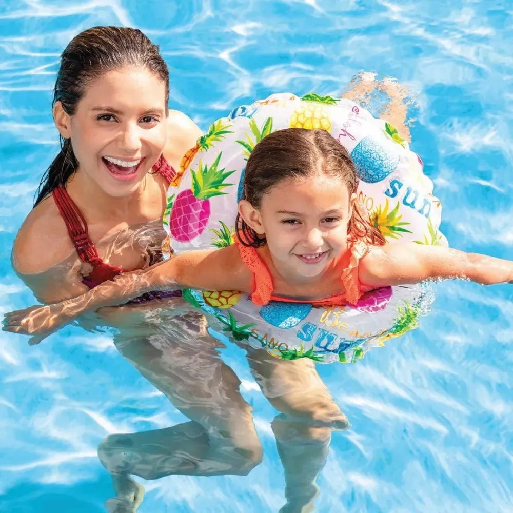 INTEX Lively Print Swim Rings (60cm) - 3 Styles