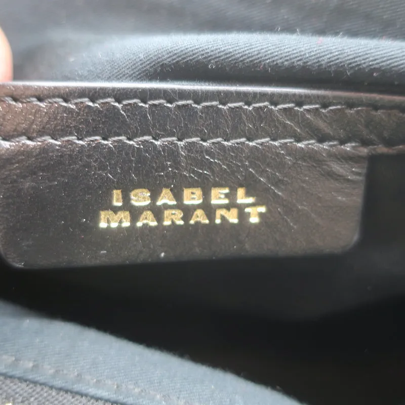 Isabel Marant Leyden Denim Hobo Bag Dark Blue