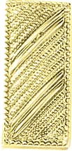 J92 Small Lieutenant Collar Bars - Embossed (3/4" W)