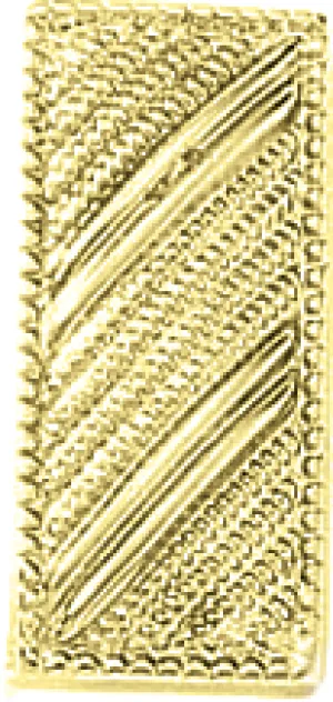 J92 Small Lieutenant Collar Bars - Embossed (3/4" W)