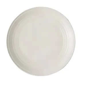 Jenna Clifford Embossed Lines Side Plate 21cm Cream White