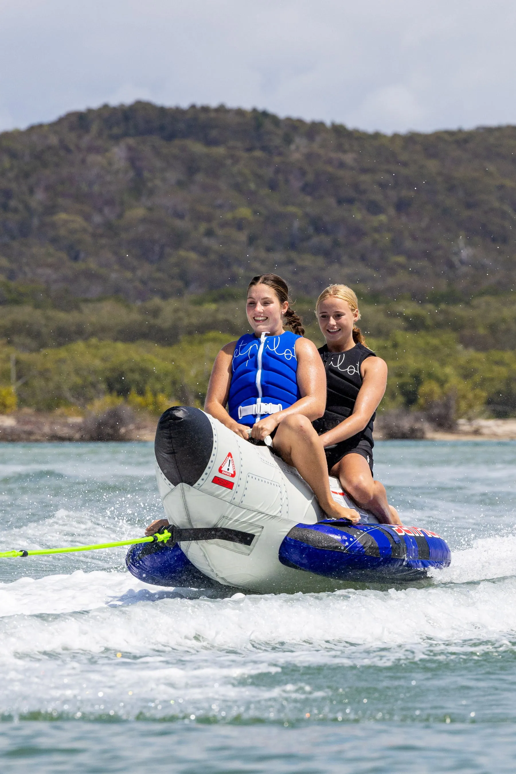 Jetpilot Blast Off 2 Person Towable Tube - Silver
