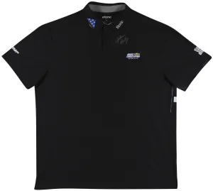 John Daly Signed Match Worn Black Folds Of Honor Etonic Polo Shirt BAS #BH00354