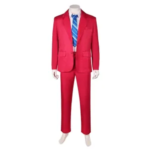 Joker Red Suit Full Set Cosplay Costume Outfits Halloween Carnival Suit
