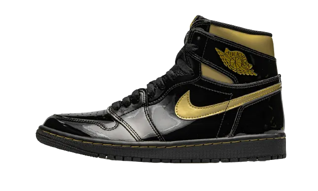 Jordan 1 Retro "Black Metallic Gold" (Worn)