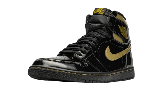 Jordan 1 Retro "Black Metallic Gold" (Worn)