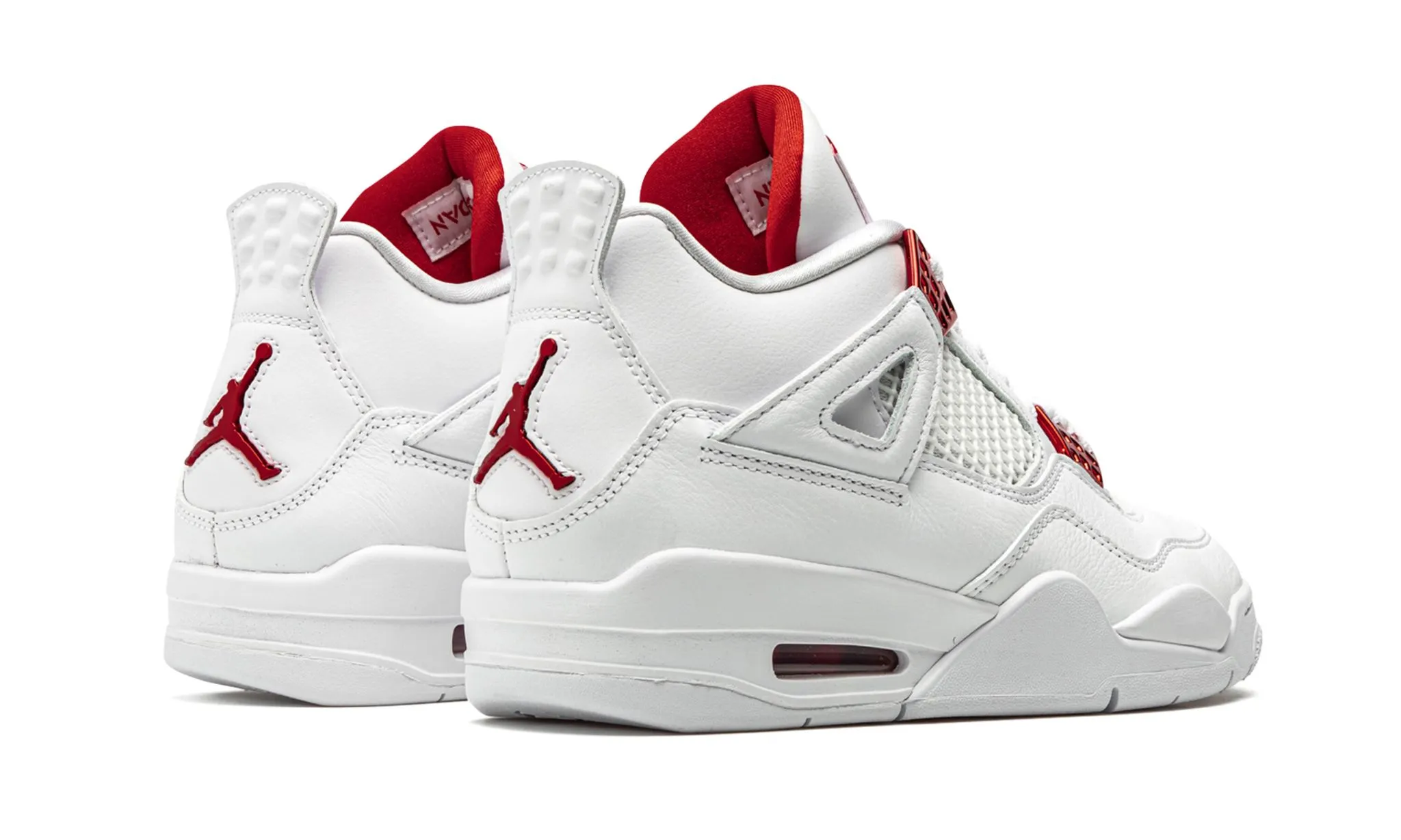 Jordan 4 Retro "Metallic Pack - University Red" (Worn)
