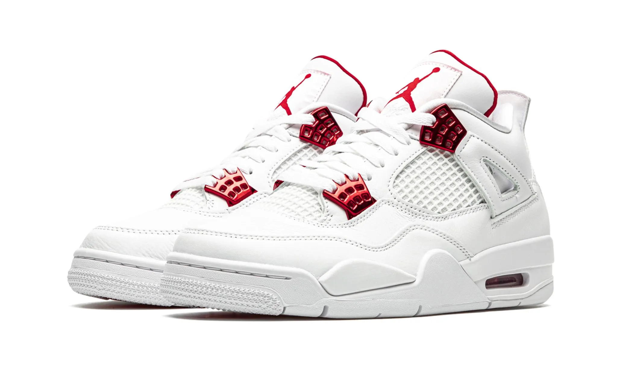 Jordan 4 Retro "Metallic Pack - University Red" (Worn)