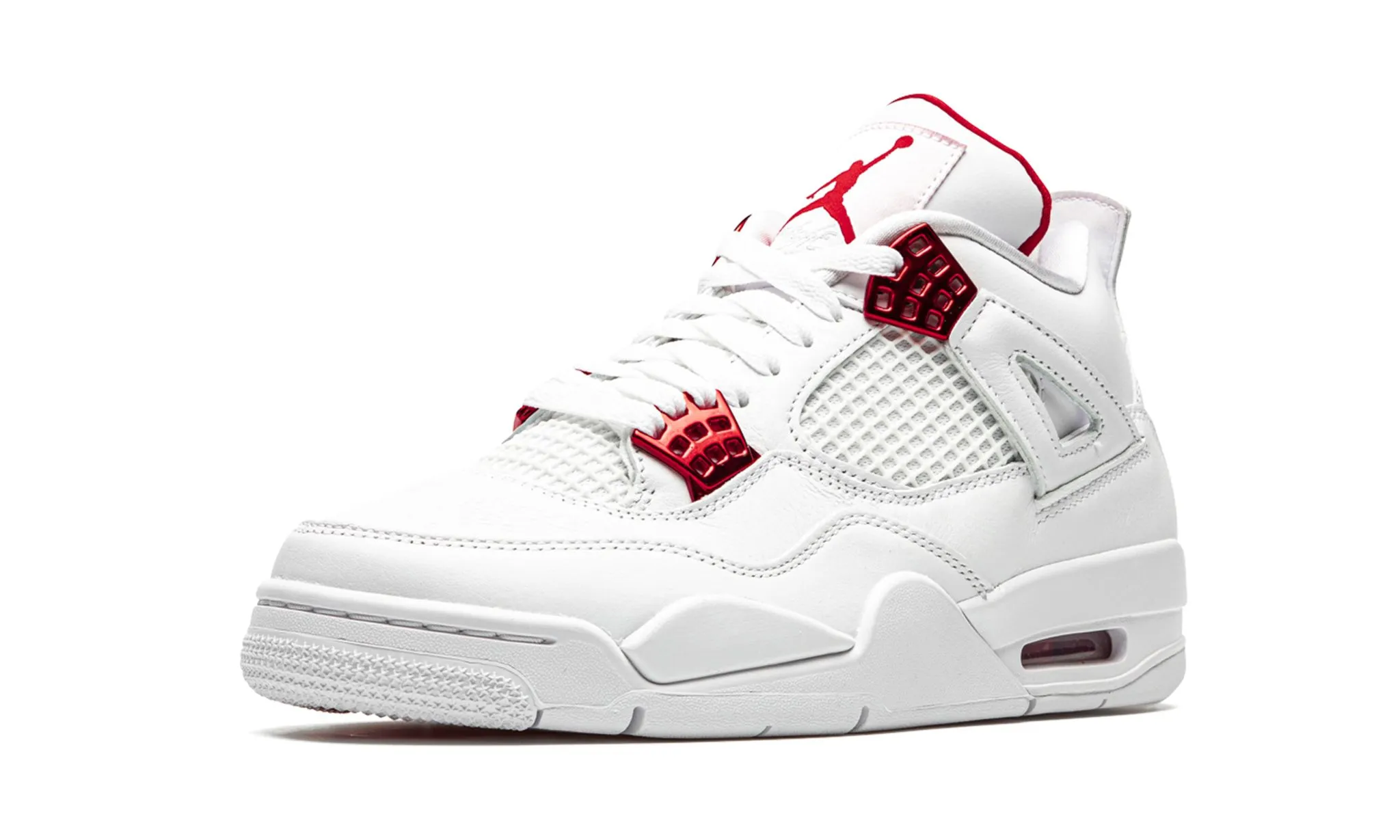 Jordan 4 Retro "Metallic Pack - University Red" (Worn)