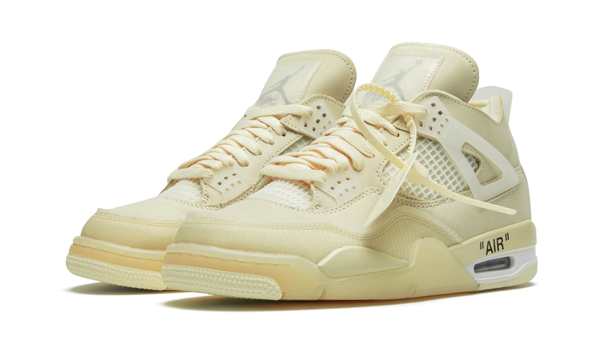 Jordan 4 Retro X Off-White "Sail" Women's (Worn)