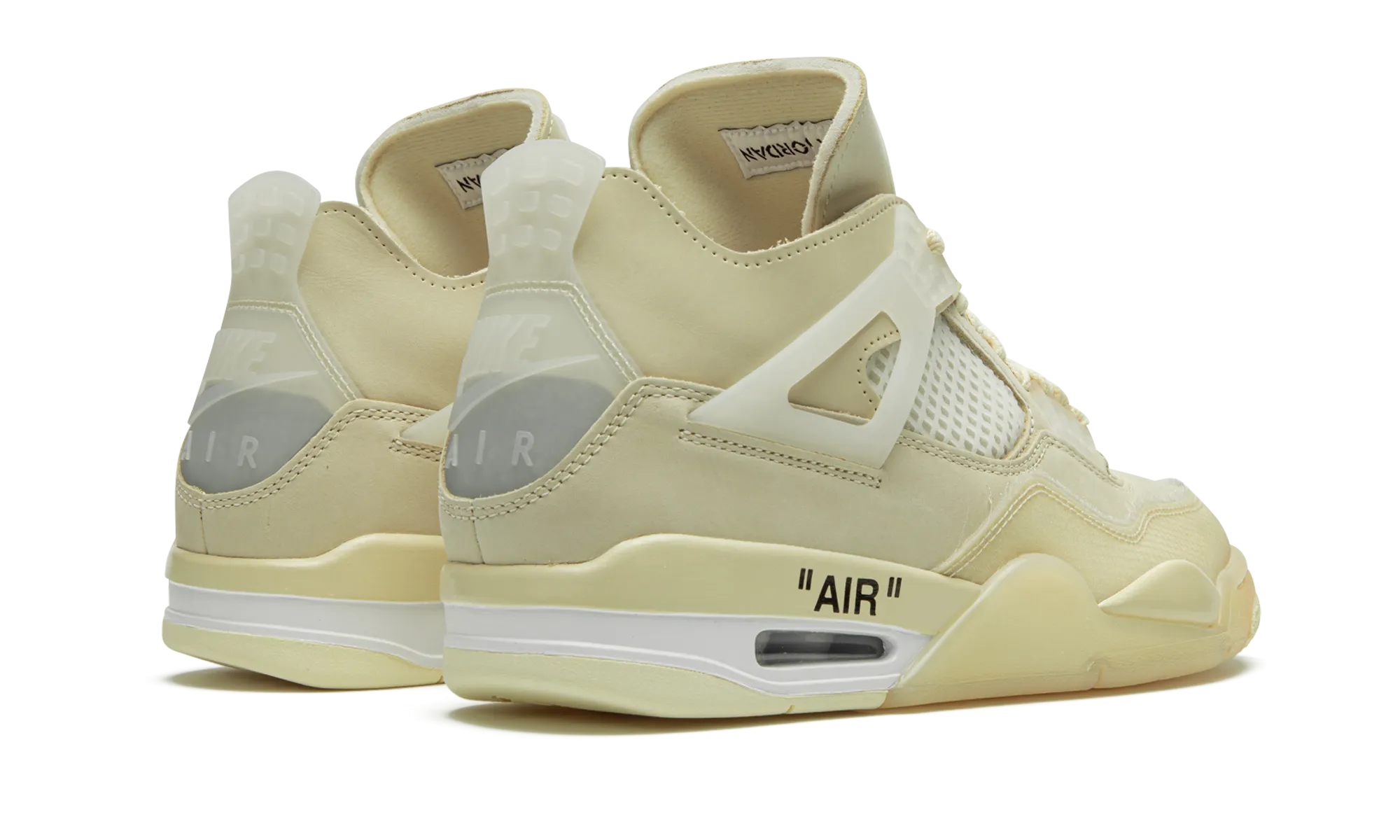 Jordan 4 Retro X Off-White "Sail" Women's (Worn)