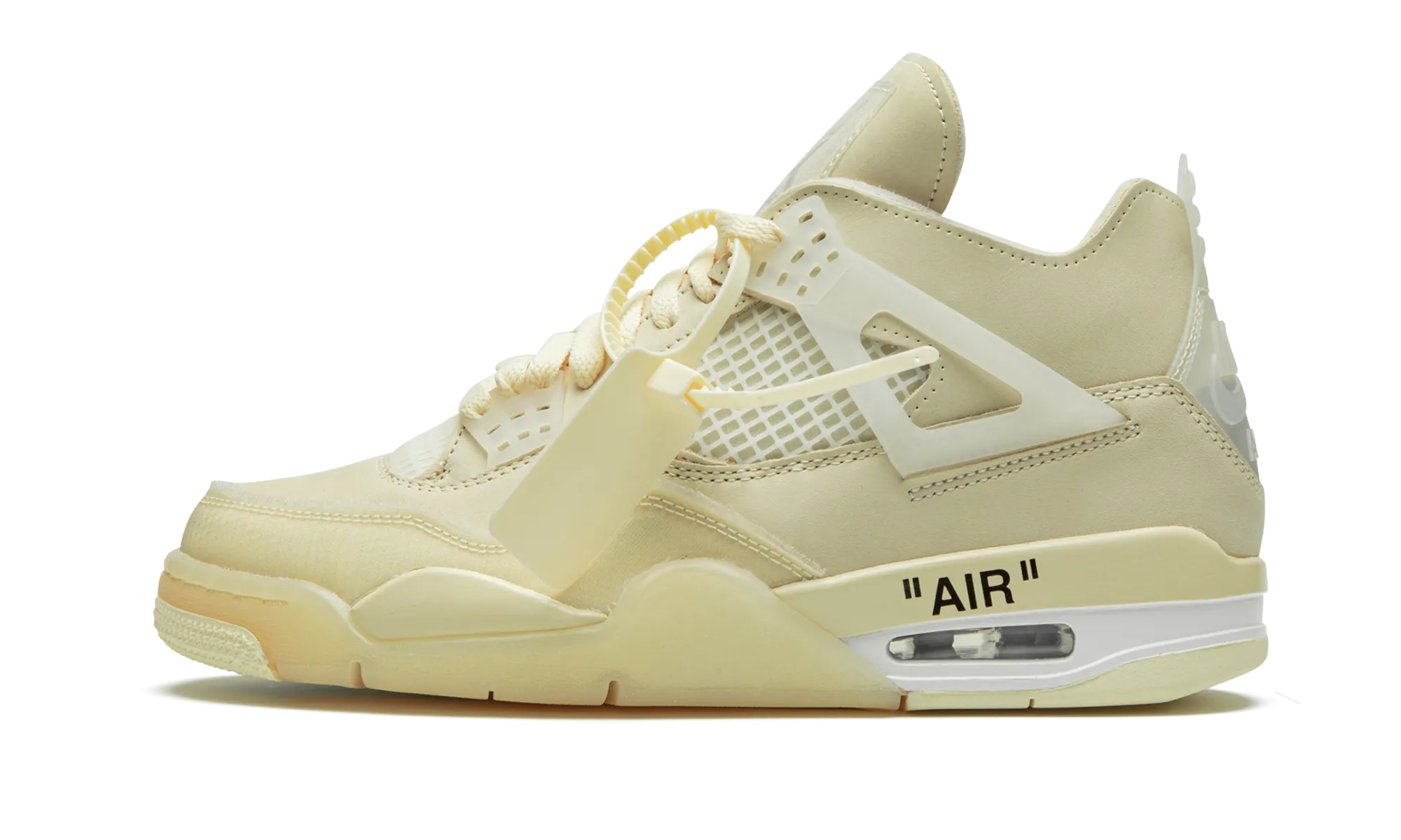 Jordan 4 Retro X Off-White "Sail" Women's (Worn)