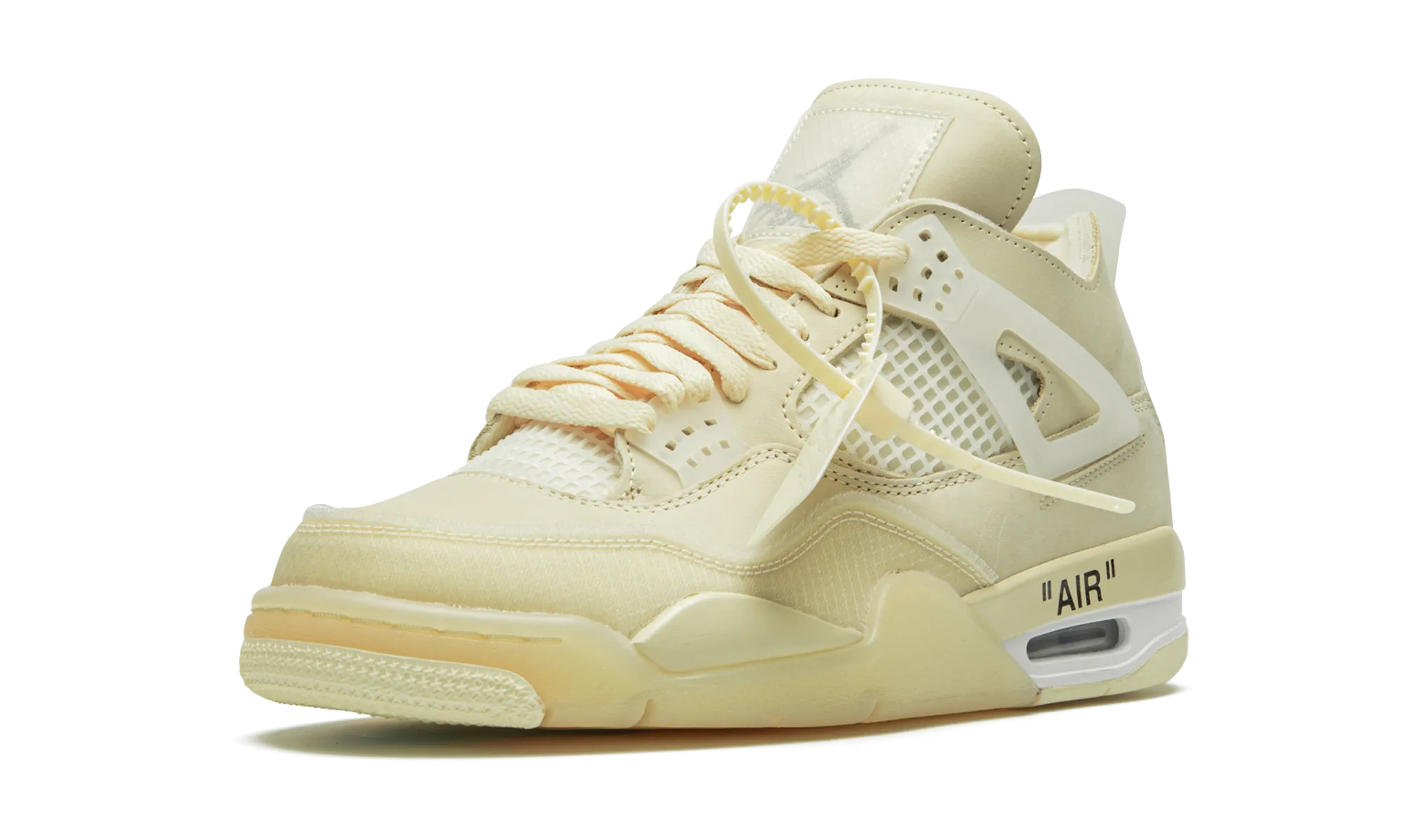 Jordan 4 Retro X Off-White "Sail" Women's (Worn)