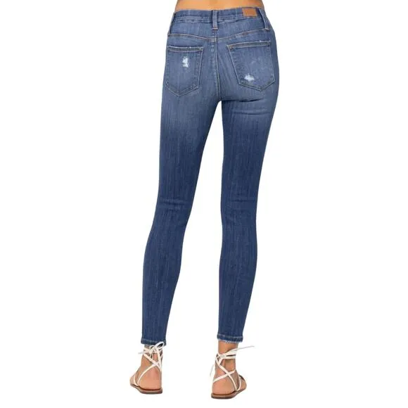Judy Blue Destroyed Pull-On Jeggings - Size 13/31