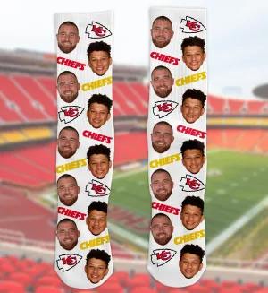 Kansas City Chiefs Player Face Socks