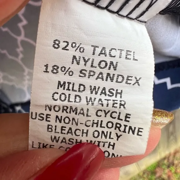 Katherine Way Blue and White Pull On Skirt Sz Large