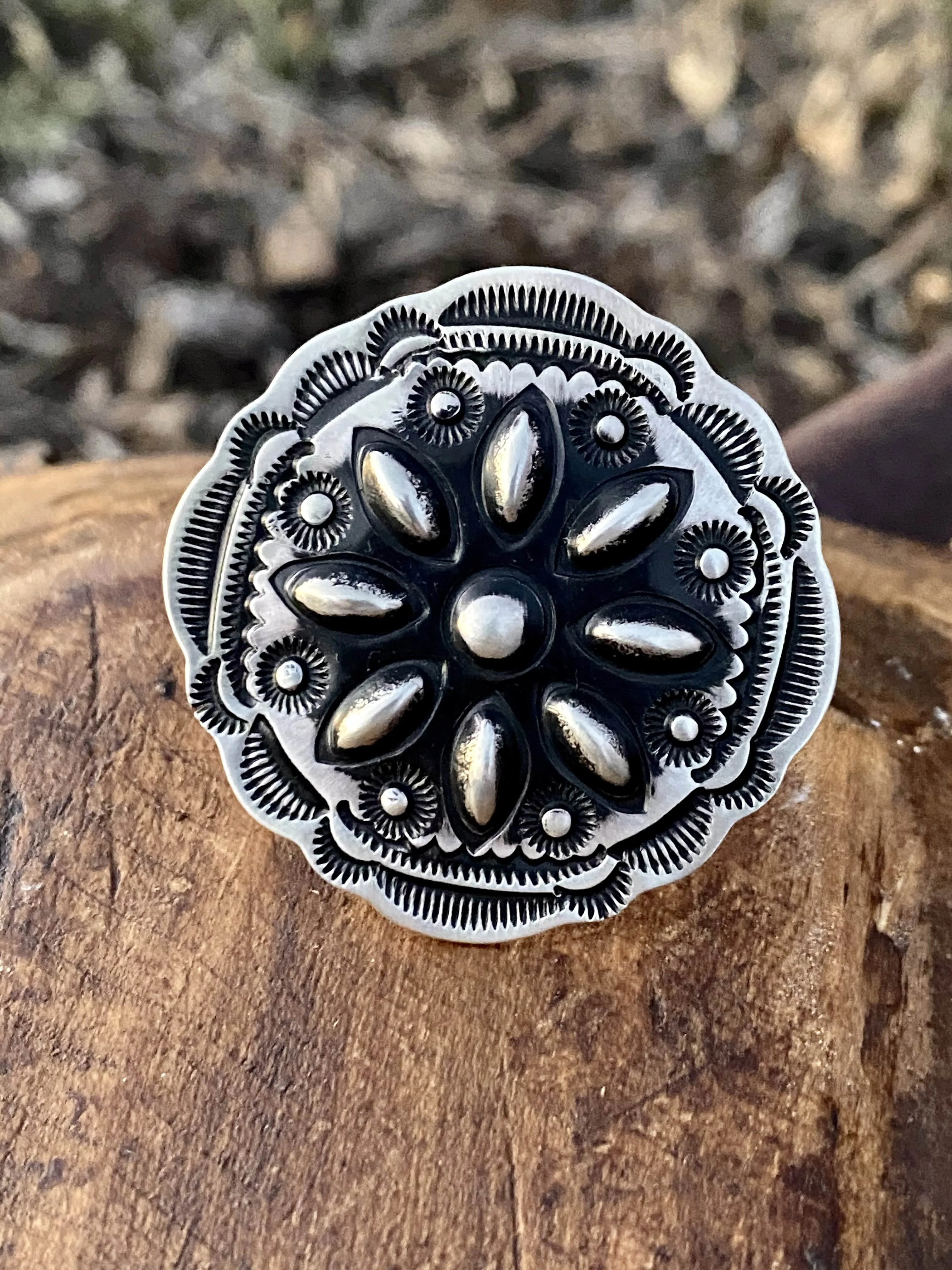 Kayla Sterling Concho Burst Ring