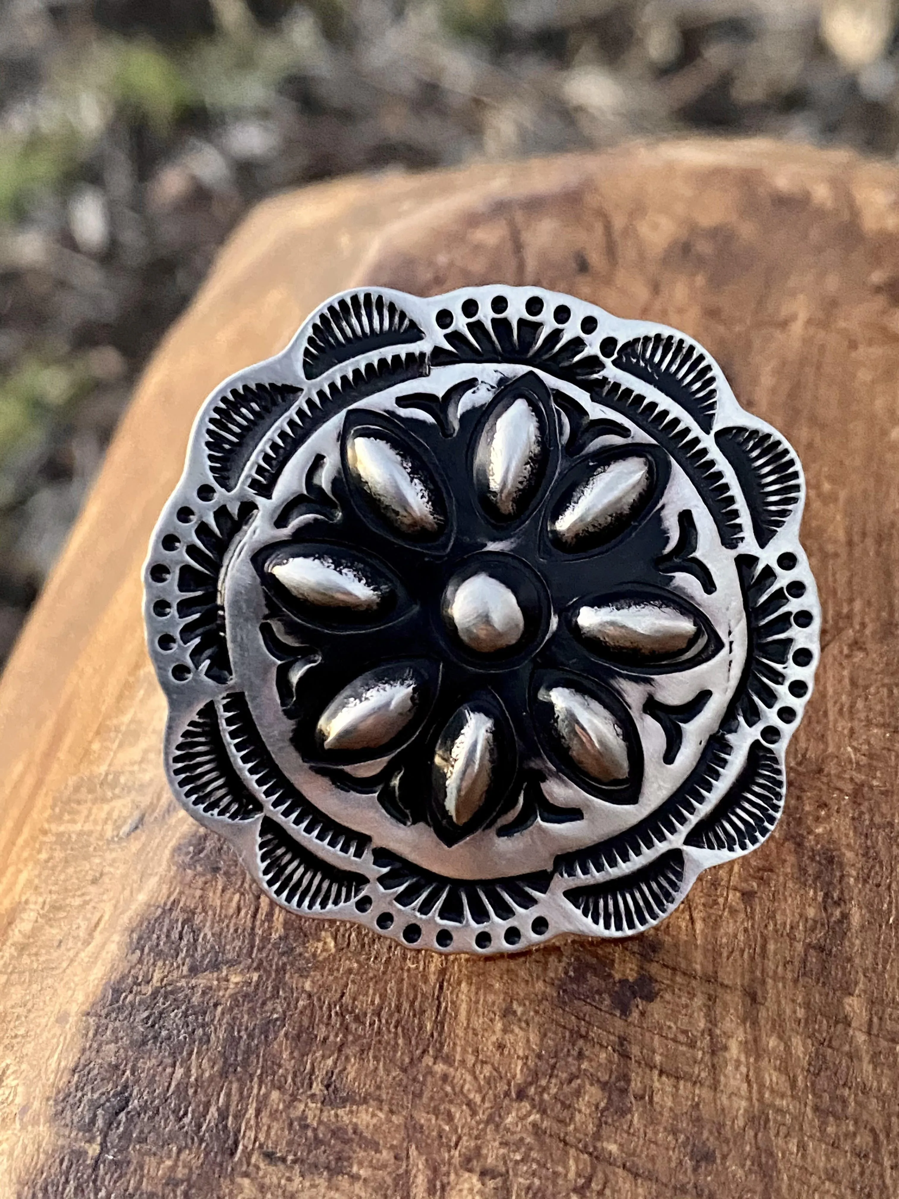 Kayla Sterling Concho Burst Ring