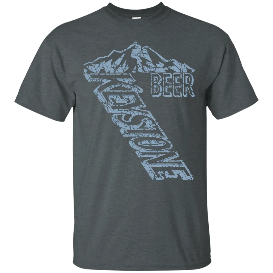 Keystone Light Beer T-Shirt Custom Designed Blue Worn Label Pattern