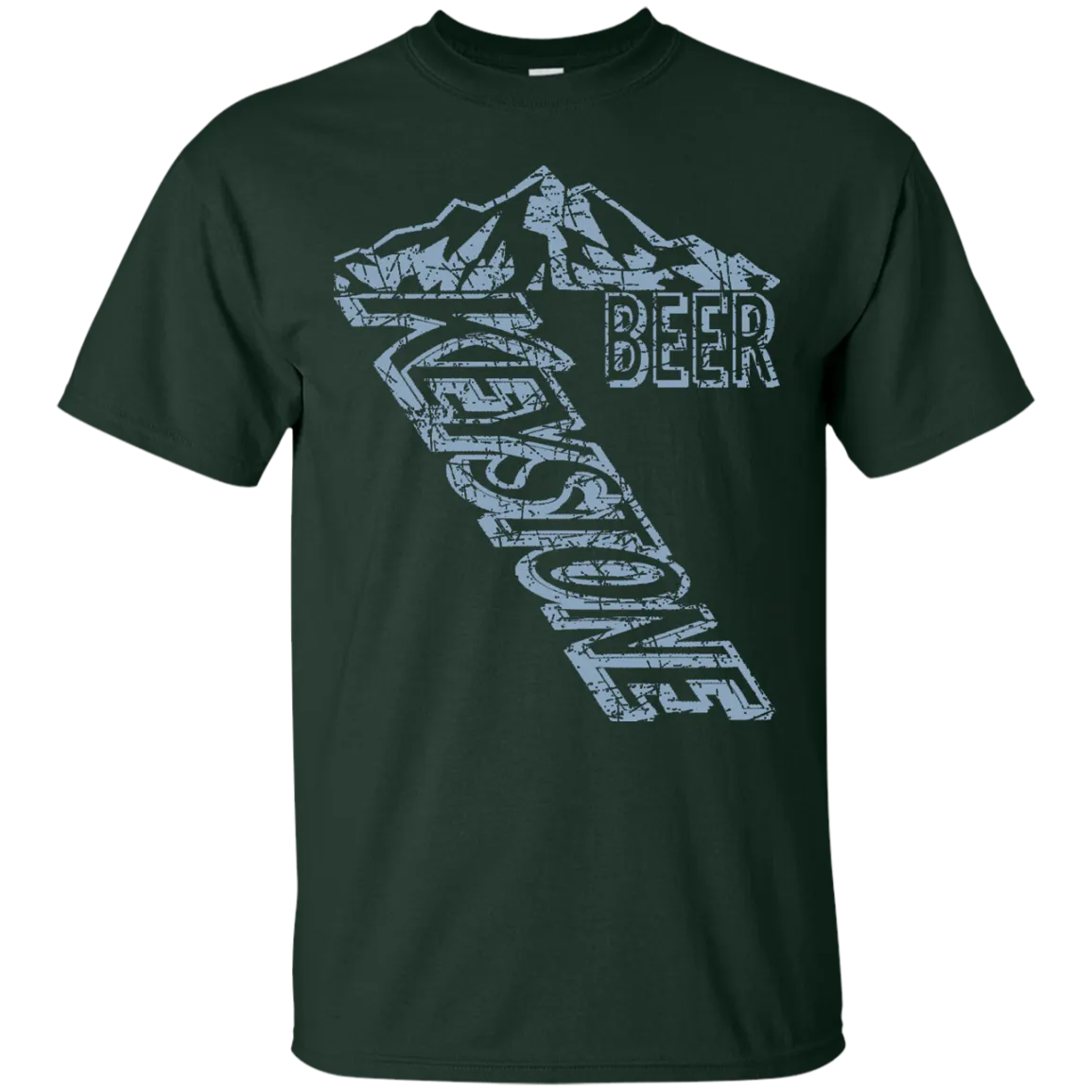 Keystone Light Beer T-Shirt Custom Designed Blue Worn Label Pattern