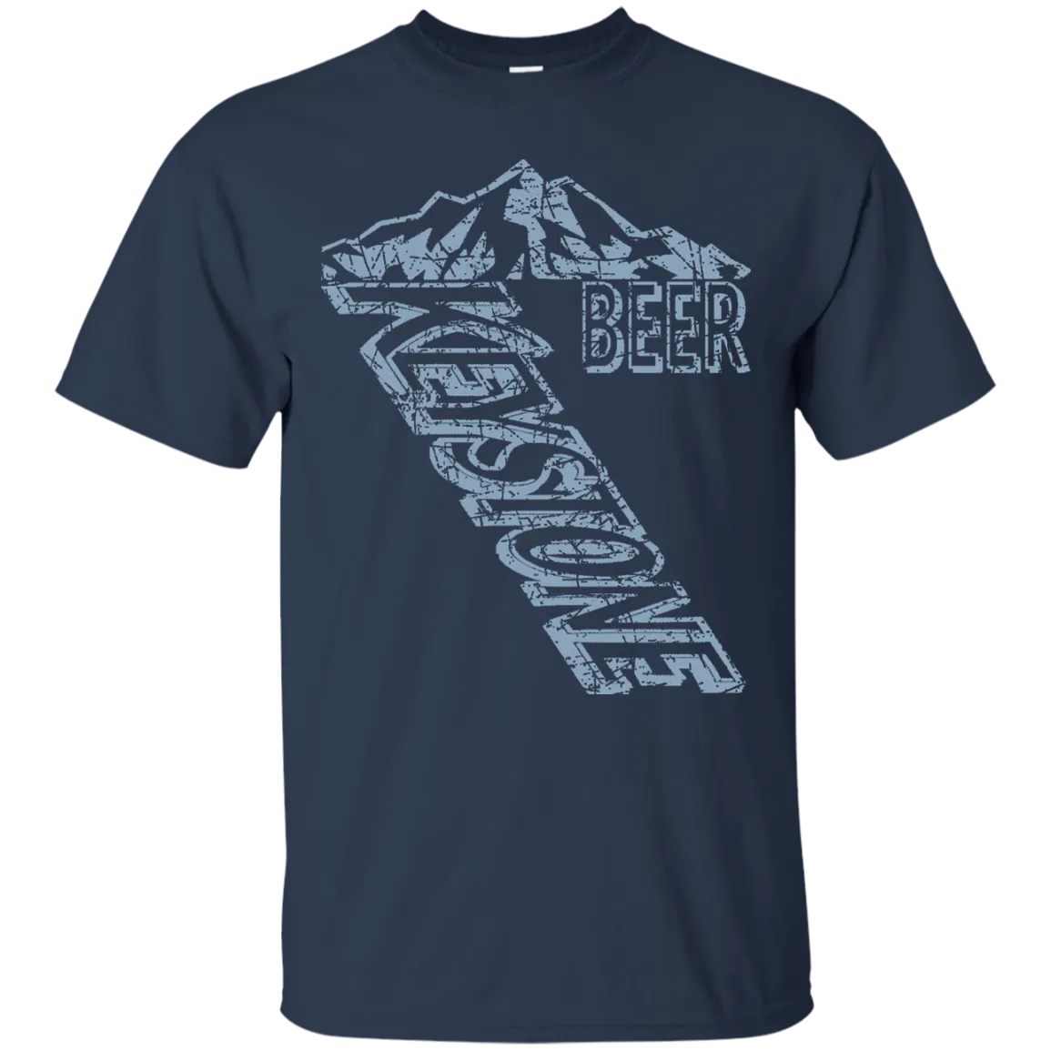 Keystone Light Beer T-Shirt Custom Designed Blue Worn Label Pattern
