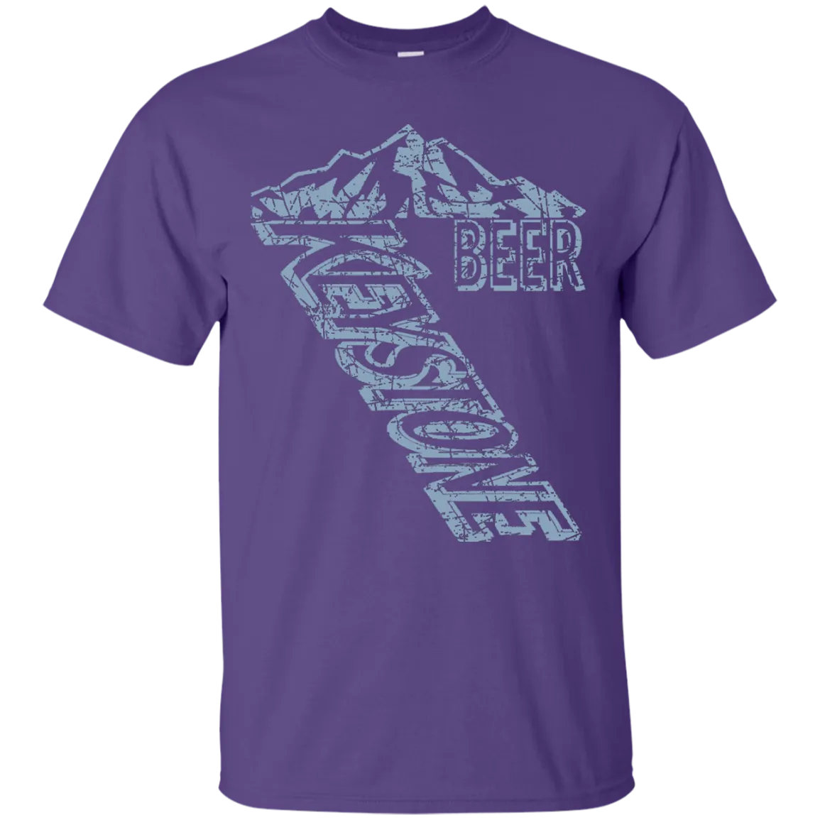 Keystone Light Beer T-Shirt Custom Designed Blue Worn Label Pattern