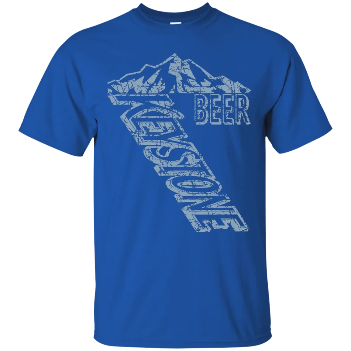 Keystone Light Beer T-Shirt Custom Designed Blue Worn Label Pattern