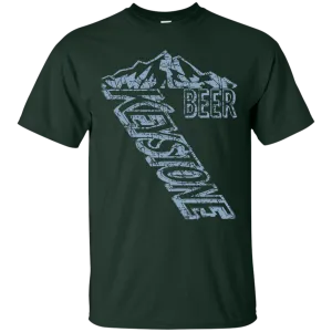 Keystone Light Beer T-Shirt Custom Designed Blue Worn Label Pattern