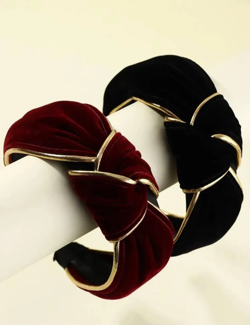 Knot Design Velvet Hair Hoop