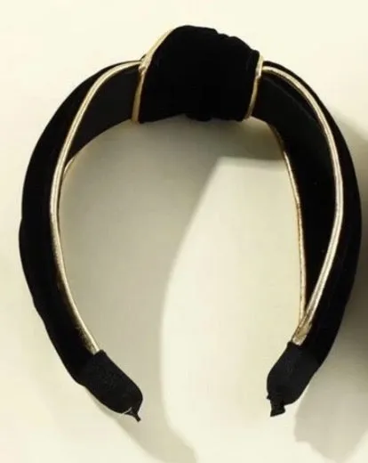 Knot Design Velvet Hair Hoop