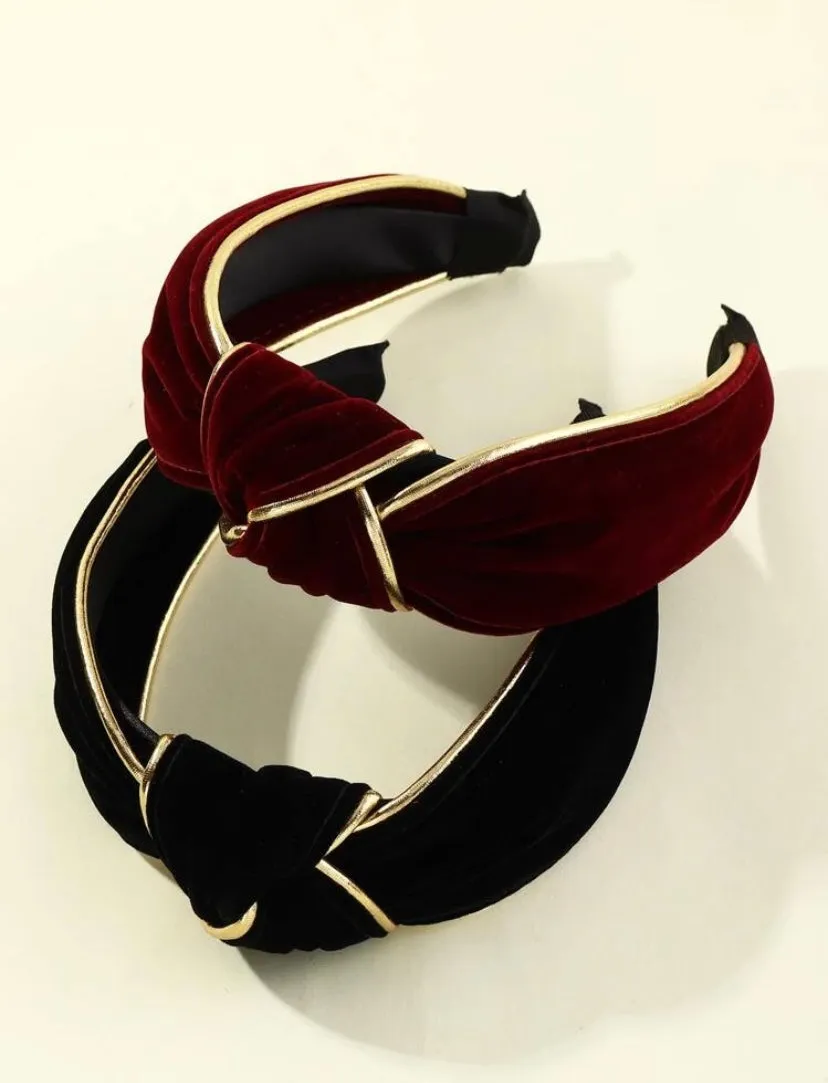 Knot Design Velvet Hair Hoop