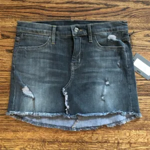 Koral Skylar Cut Off Skirt in Worn Out Black NWT