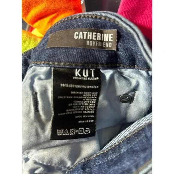 KUT From the KLOTH CATHERINE BOYFRIEND Jeans Sz 10