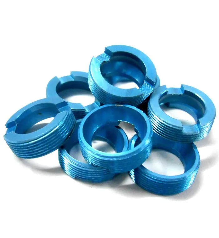 L11294 RC 1/10 Alloy Blue Track Rod End Securers M12 12mm x 10