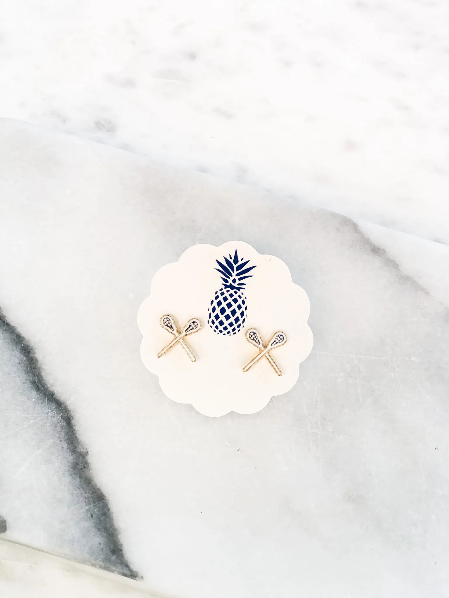 Lacrosse Signature Enamel Studs by Prep Obsessed